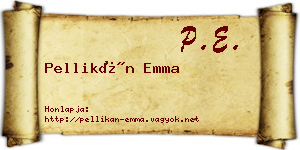 Pellikán Emma névjegykártya